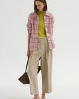 Dylan Plaid Shirt, Sprinkle & Burnt Sienna