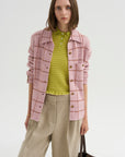 Dylan Plaid Shirt, Sprinkle & Burnt Sienna
