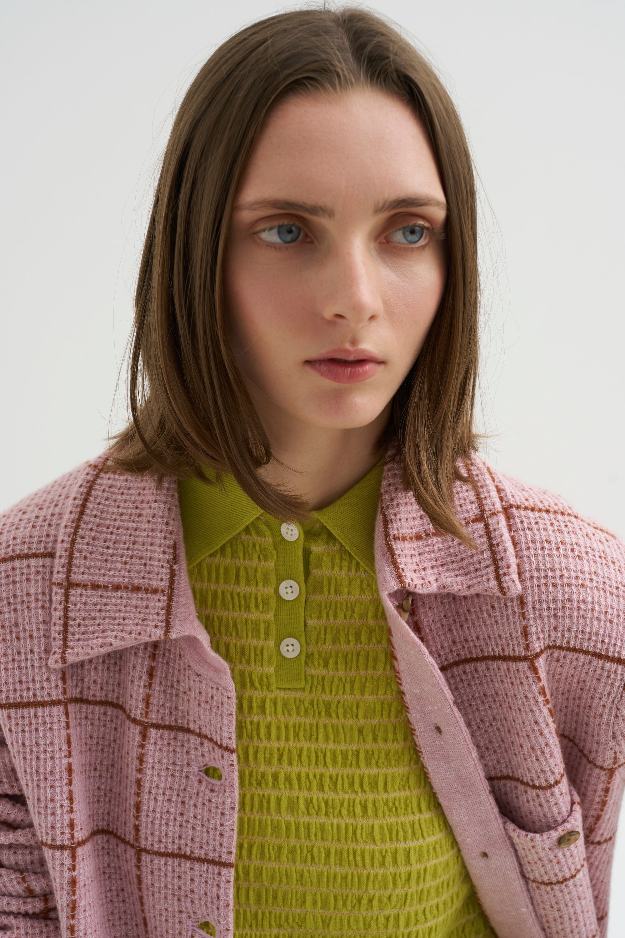 Dylan Plaid Shirt, Sprinkle &amp; Burnt Sienna