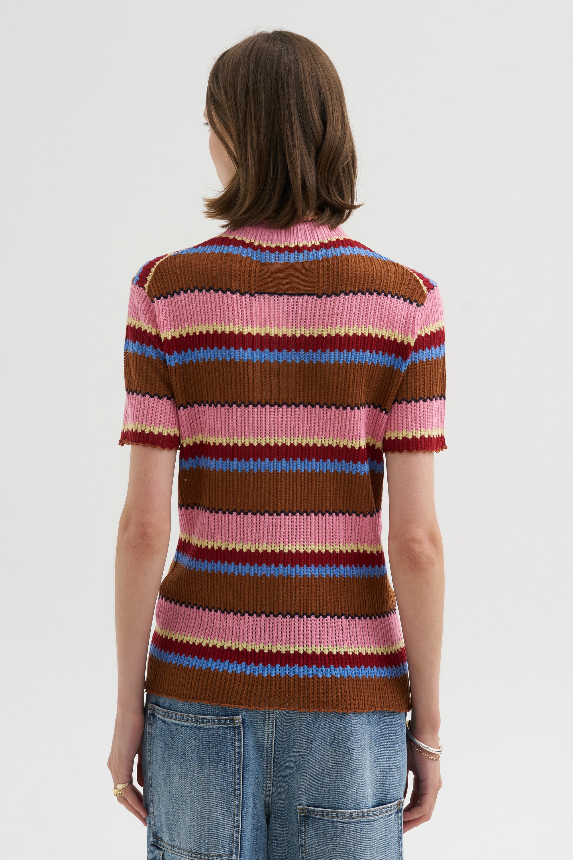 Palazzo Top, Burnt Sienna Combo