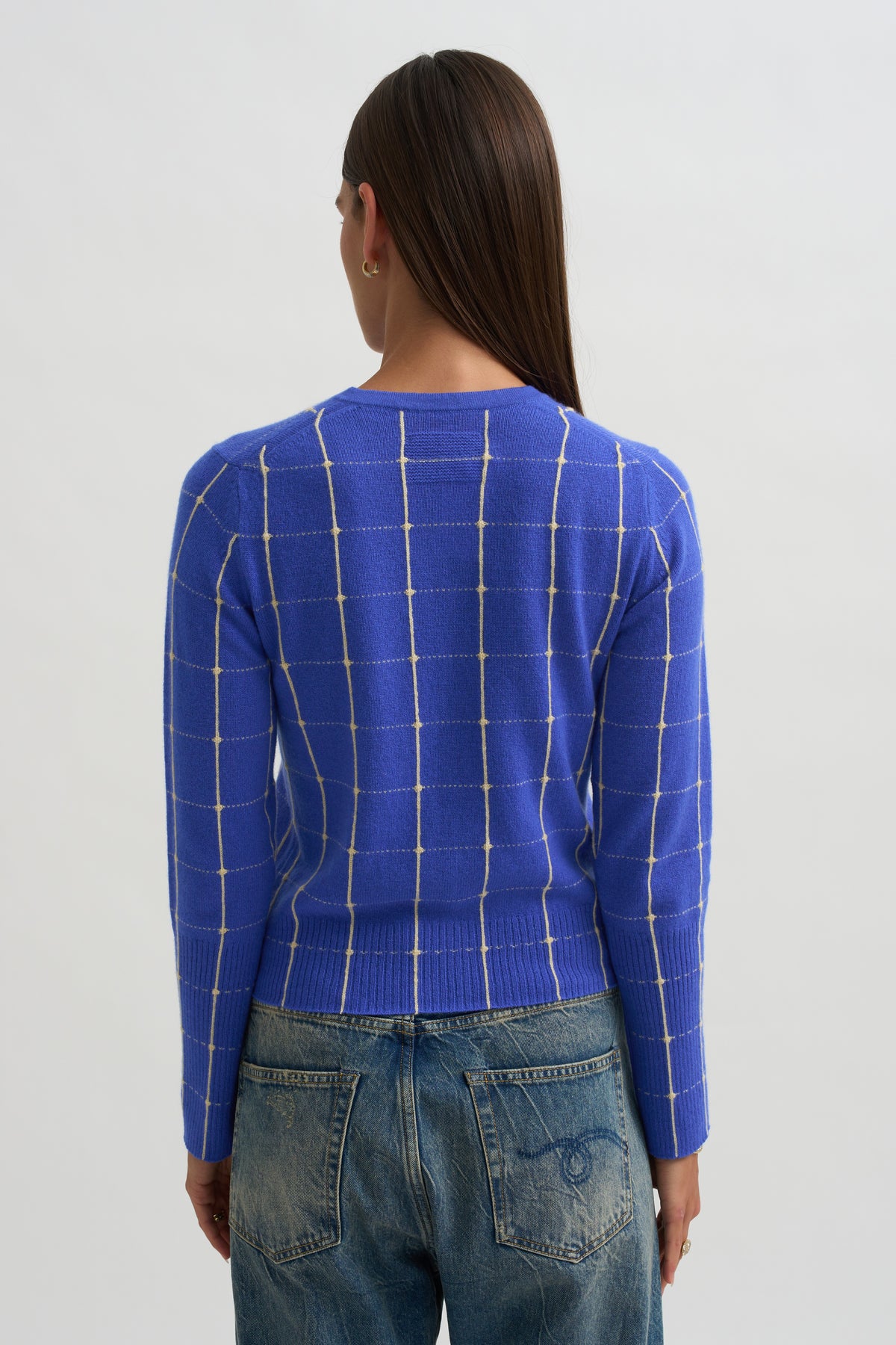 Jane Checker Cardigan, Reservoir &amp; Butter