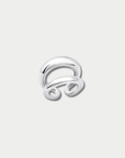 Grande Twin Tusk Ring, Silver