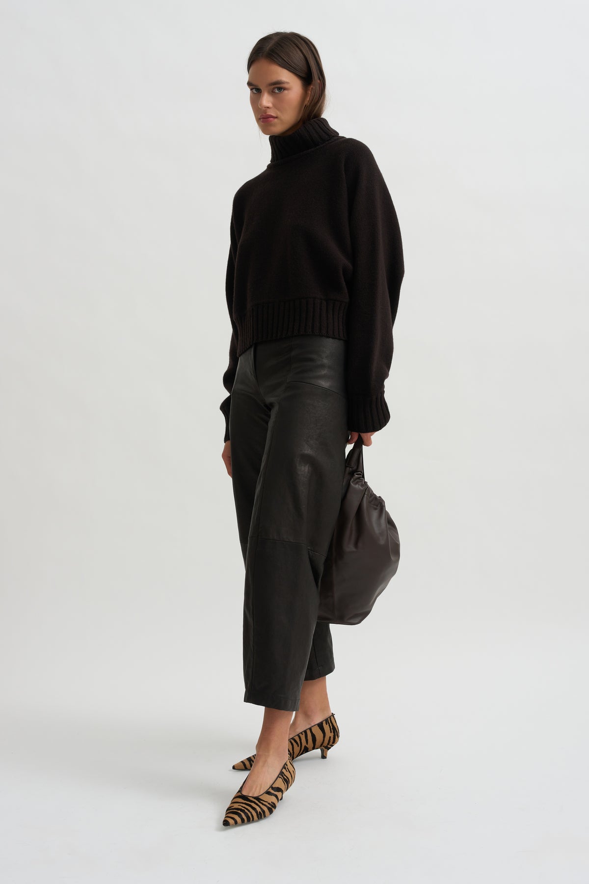 Bat Tricot Sweater, Deep Brown