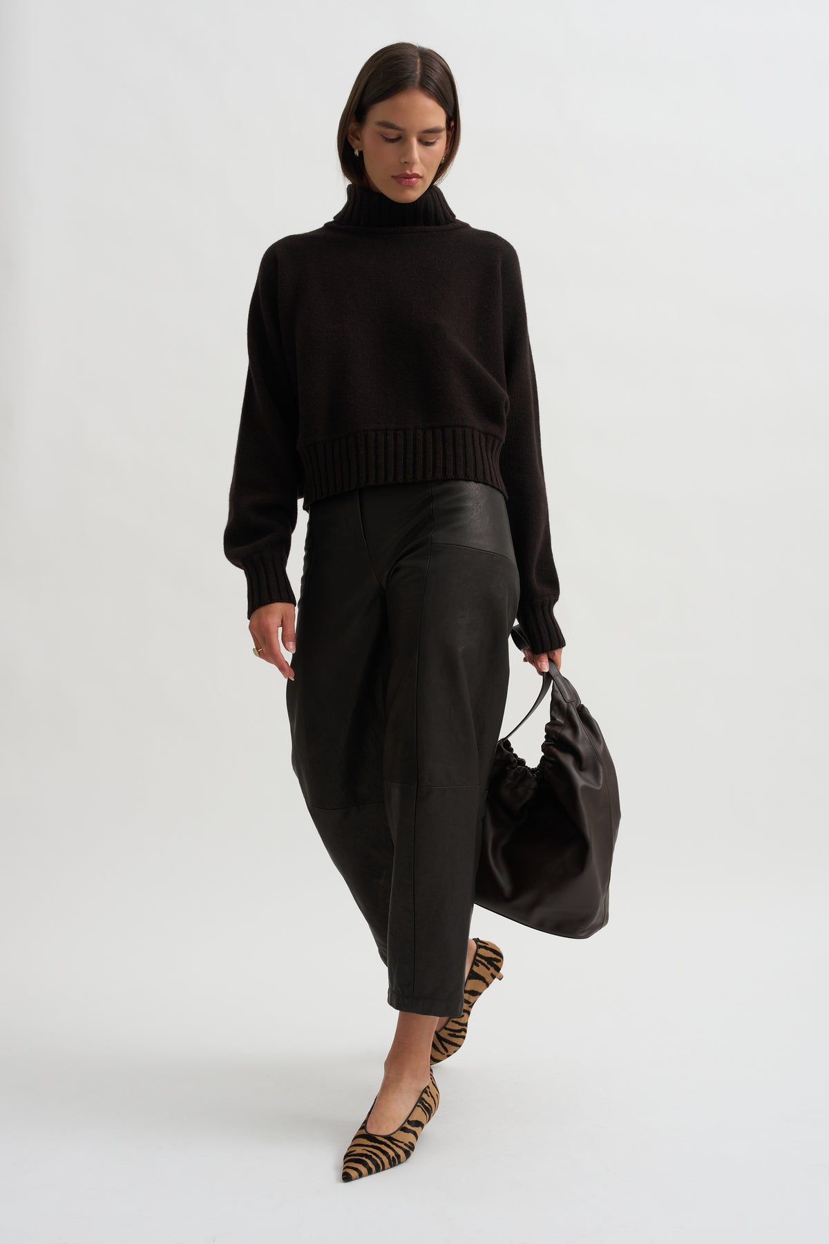 Bat Tricot Sweater, Deep Brown