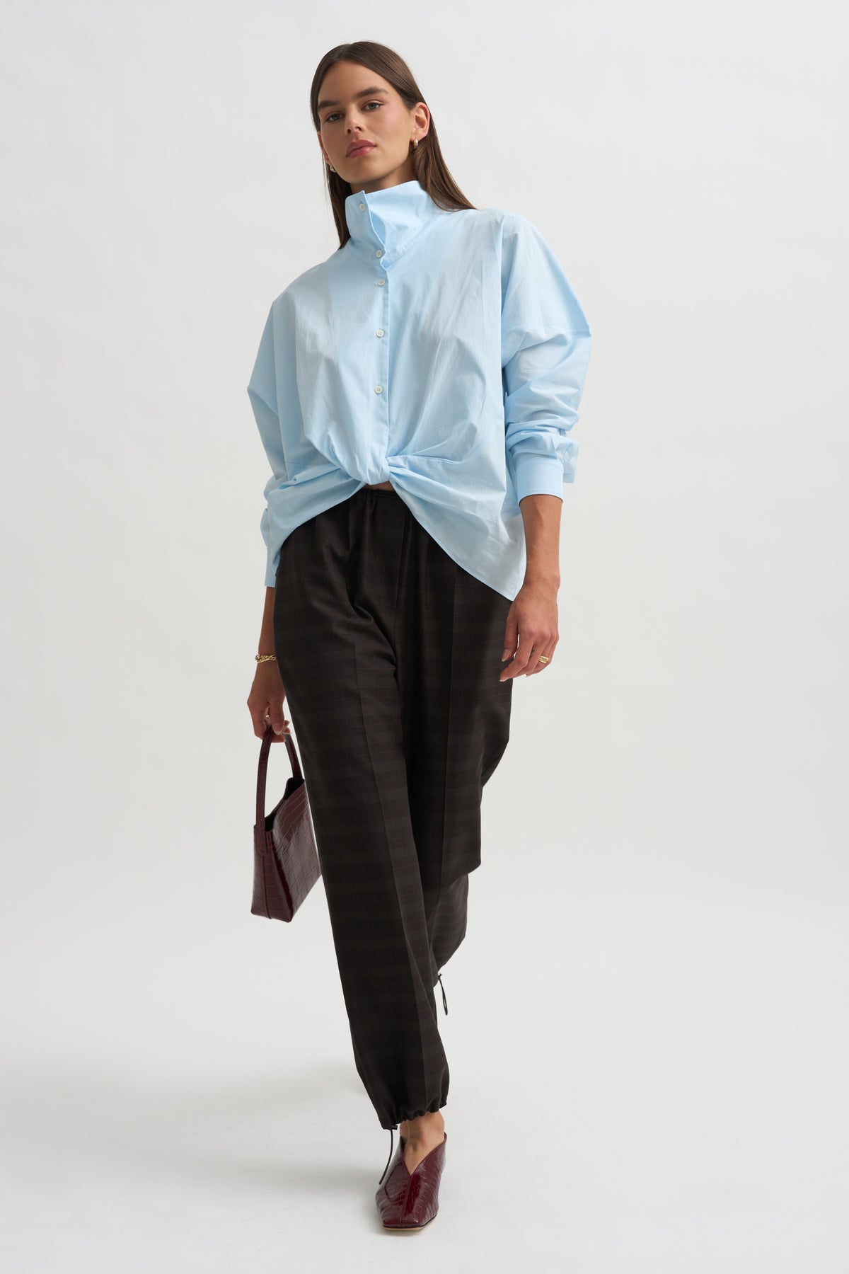 Coulisse Pants, Brown