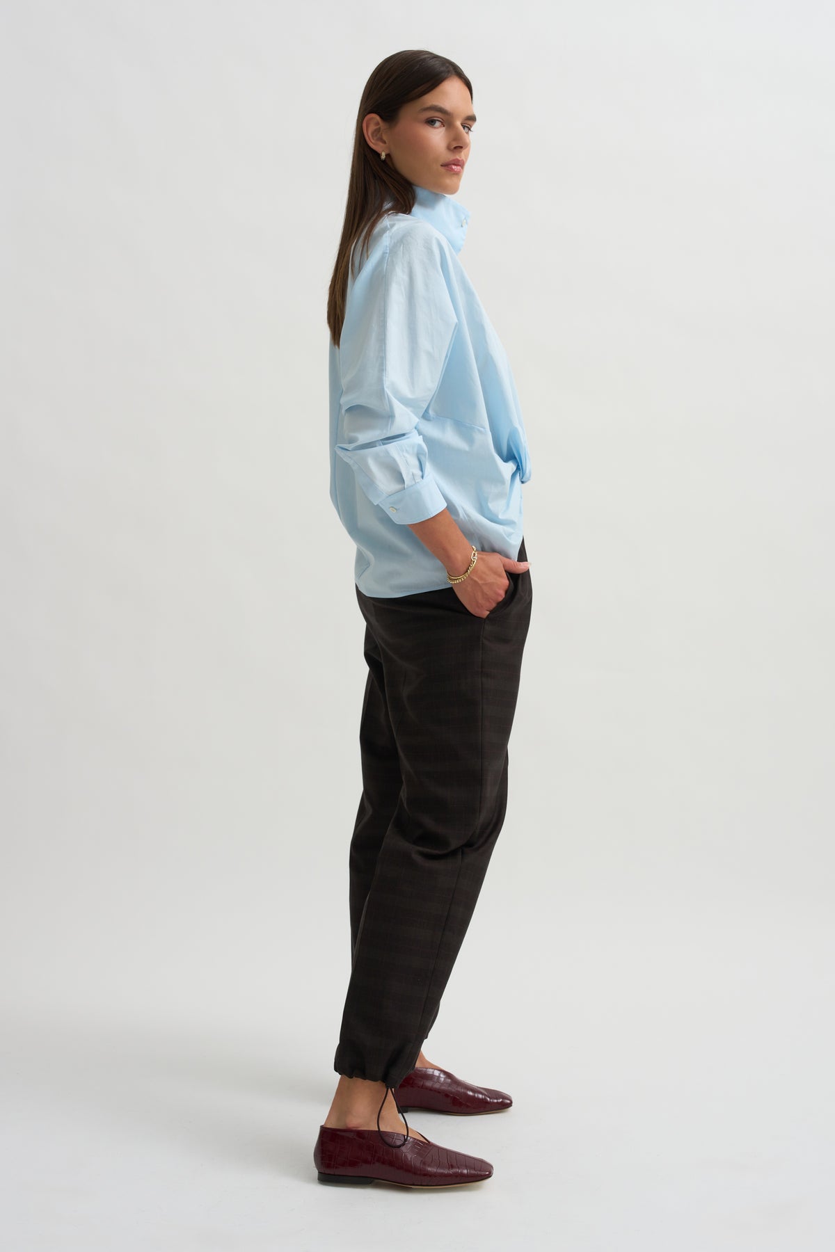 Coulisse Pants, Brown