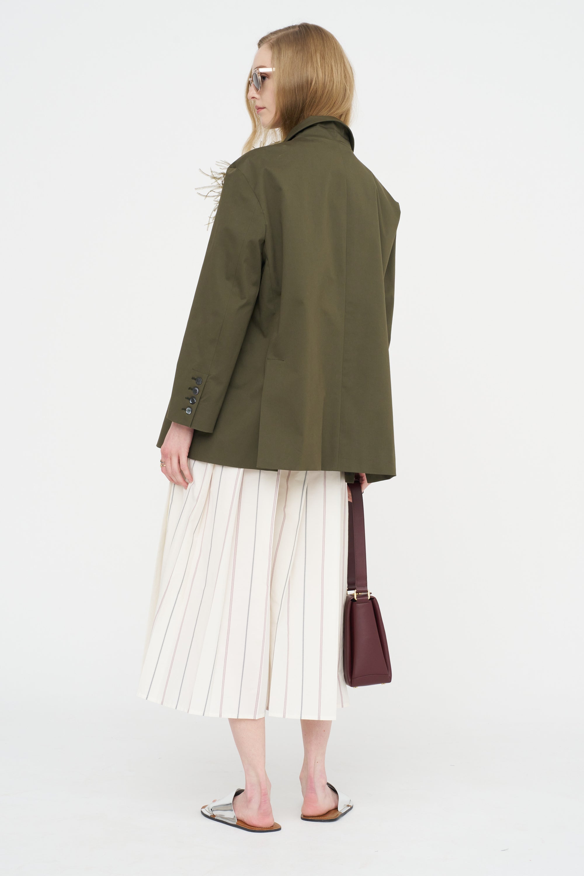 Pant Skirt, Ivory &amp; Navy