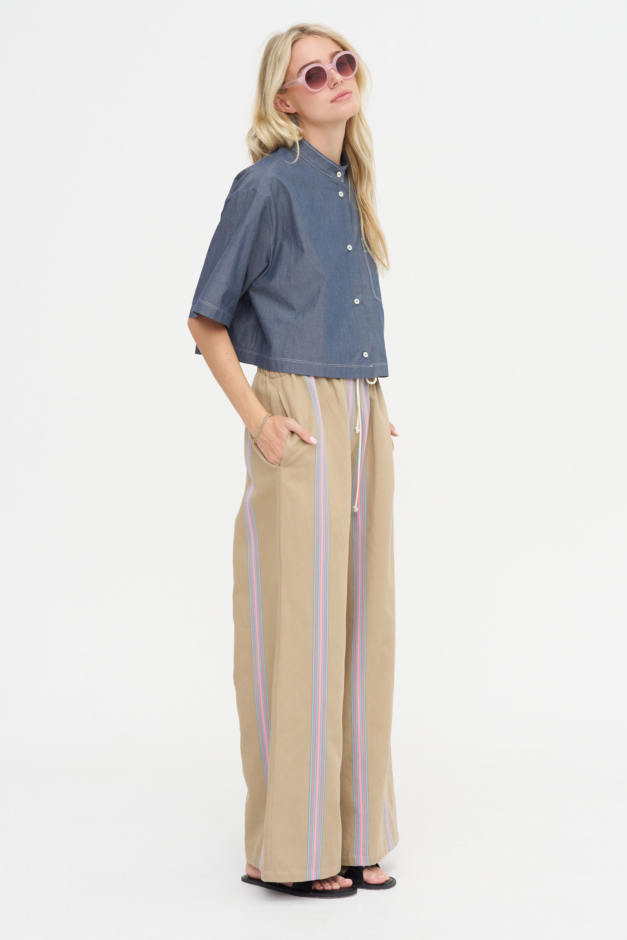 Hereux Pants, Beige