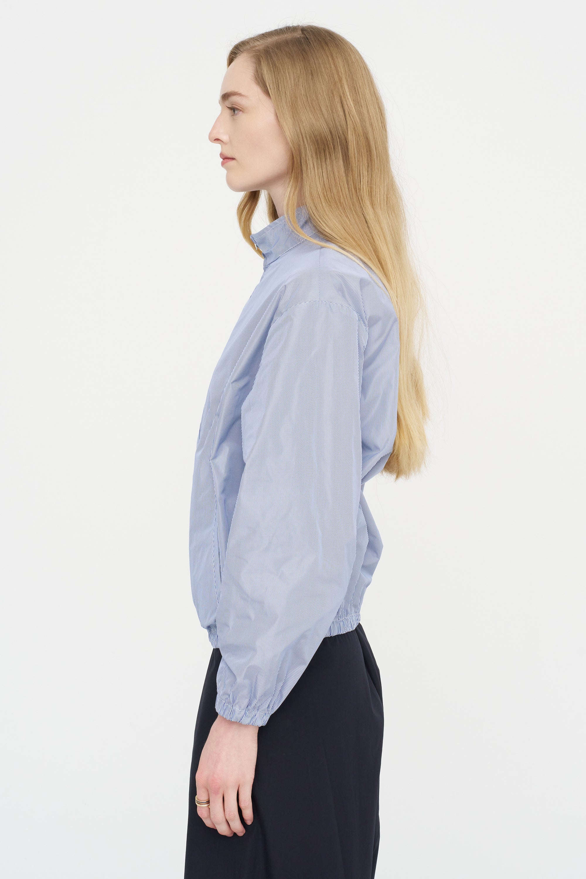 Casual Jacket, White &amp; Navy