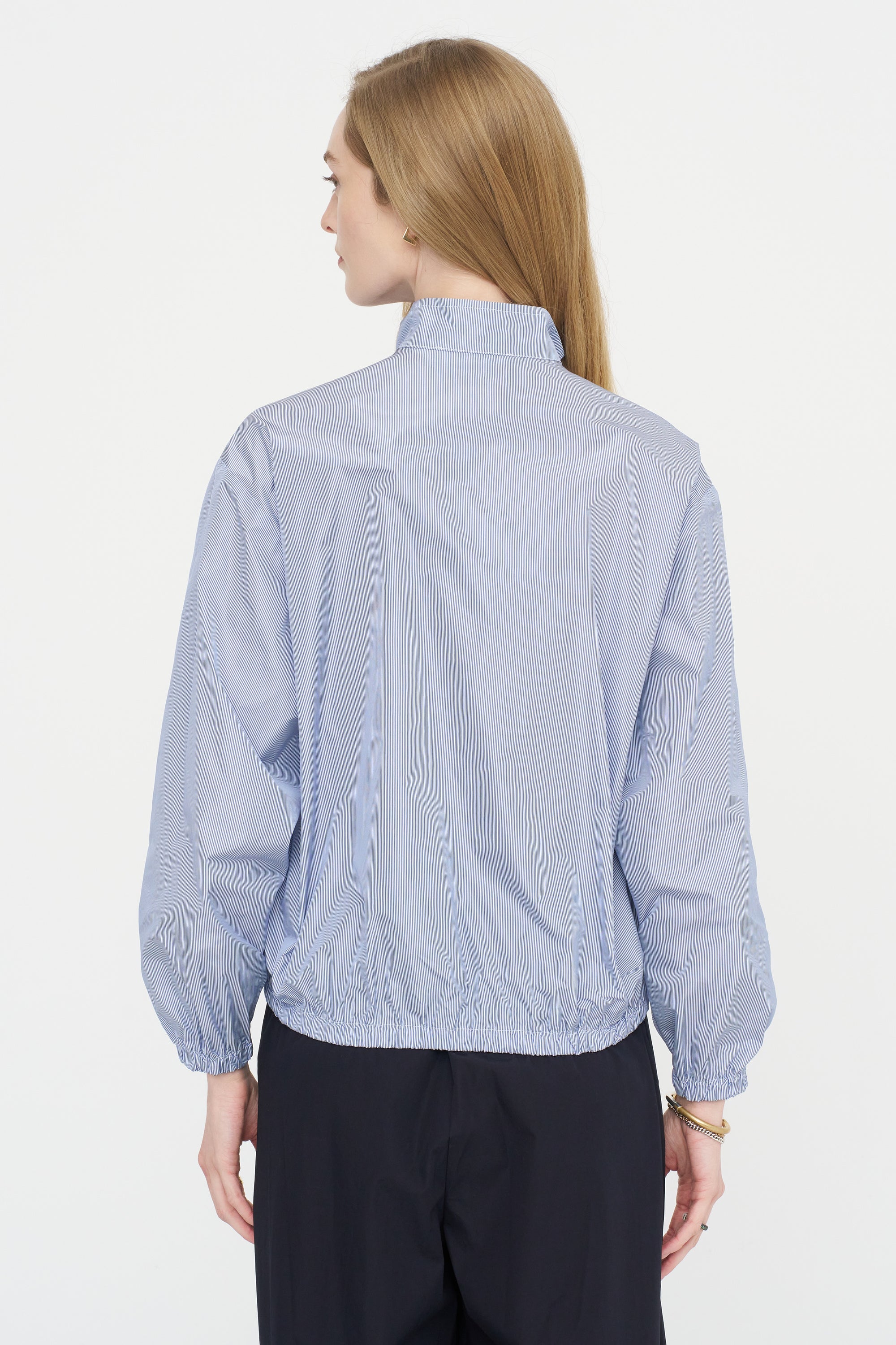 Casual Jacket, White &amp; Navy