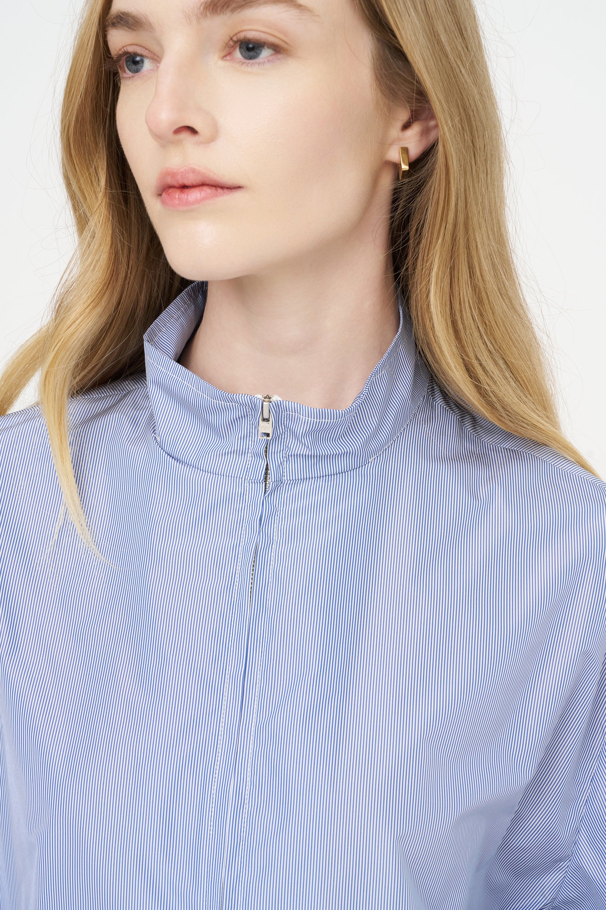 Casual Jacket, White &amp; Navy