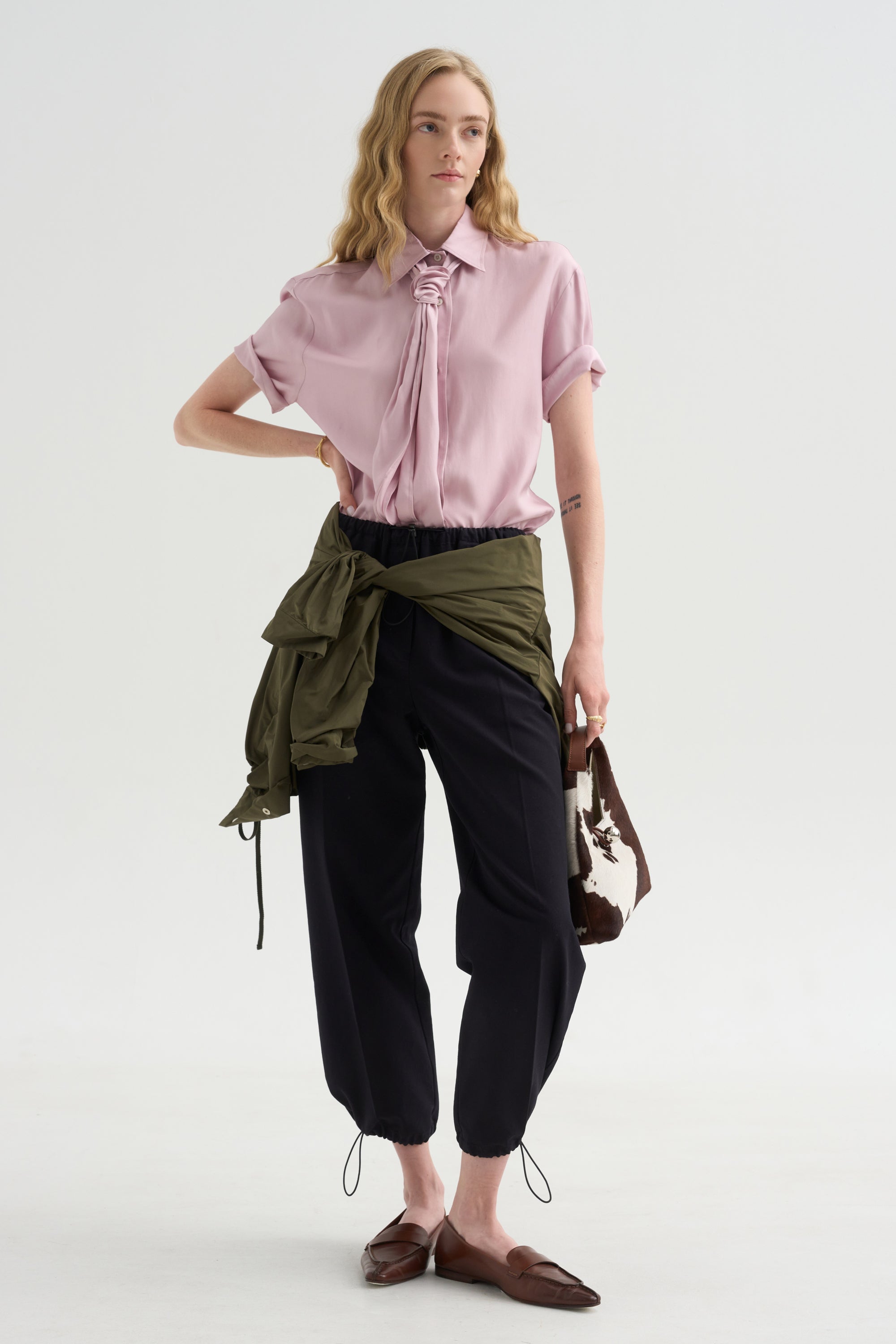 Coulisse Pants, Navy