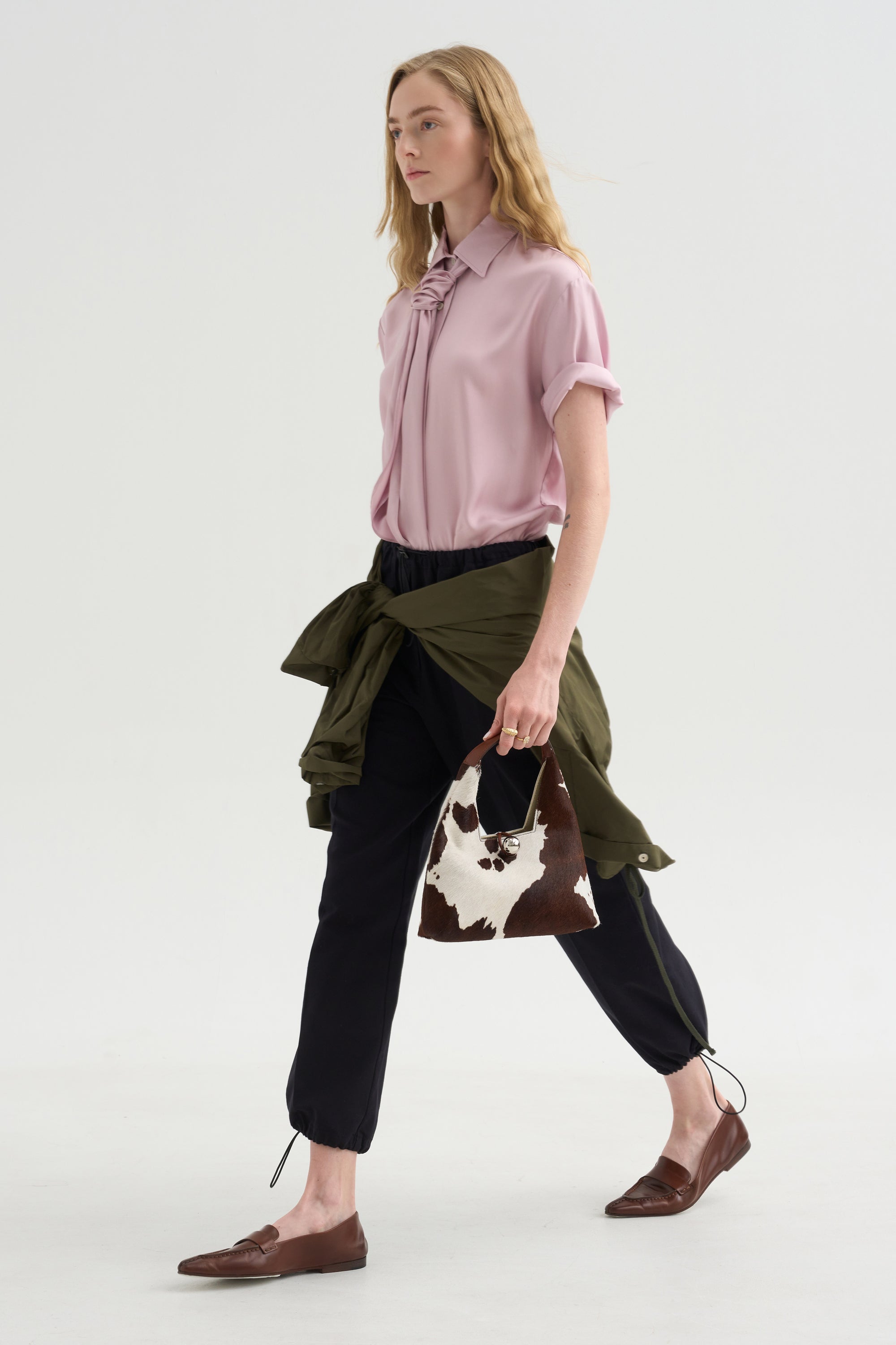 Coulisse Pants, Navy