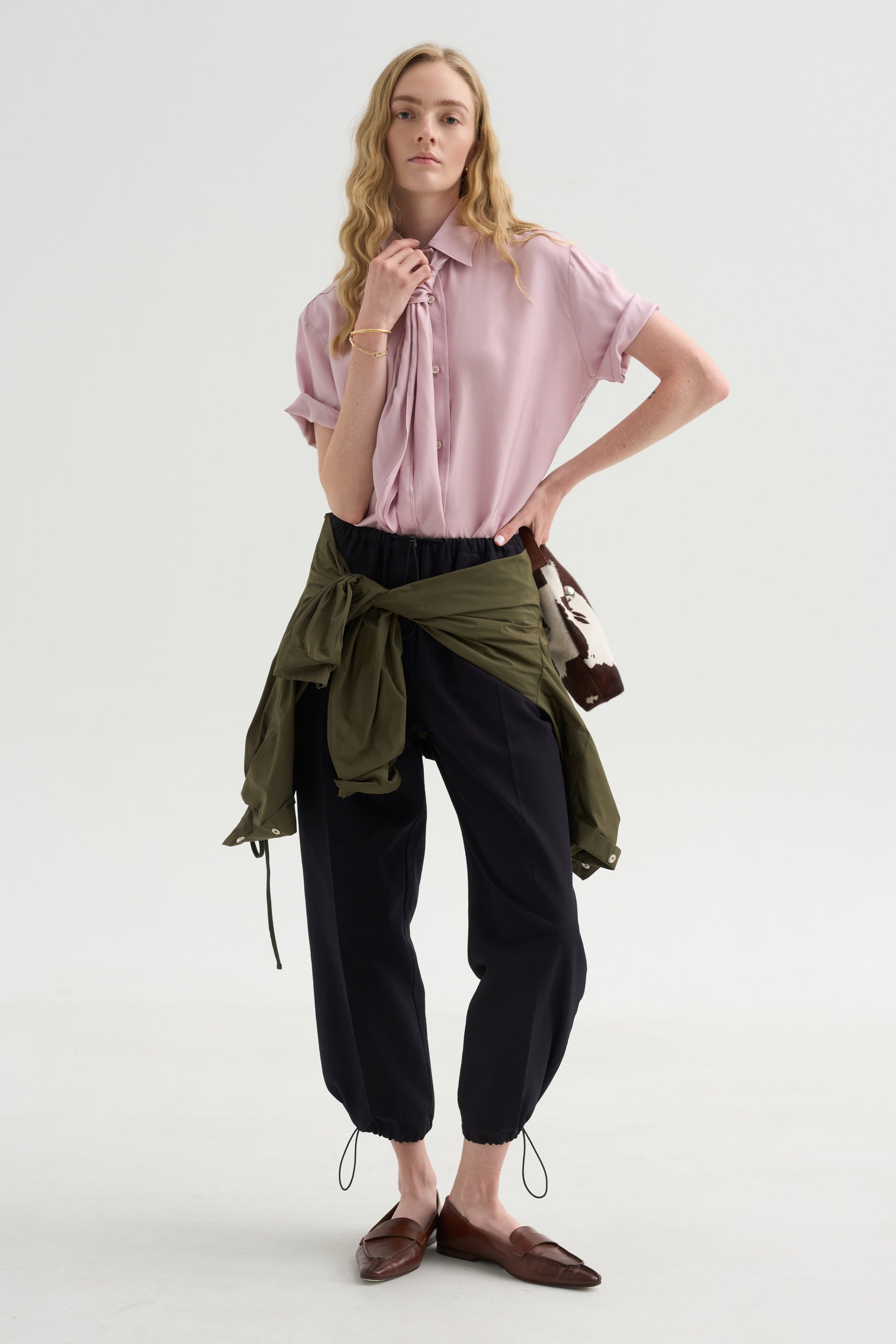 Coulisse Pants, Navy