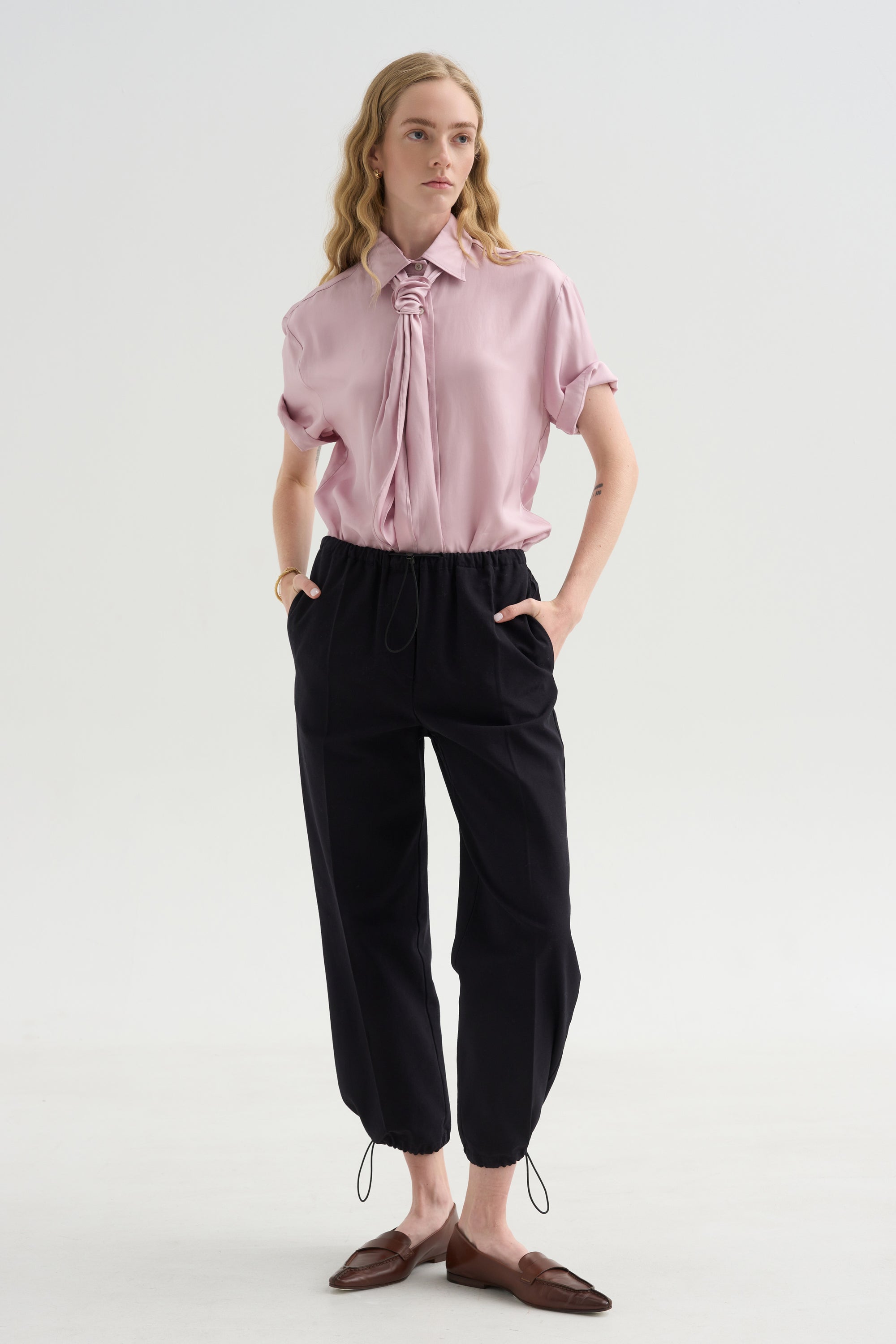 Coulisse Pants, Navy