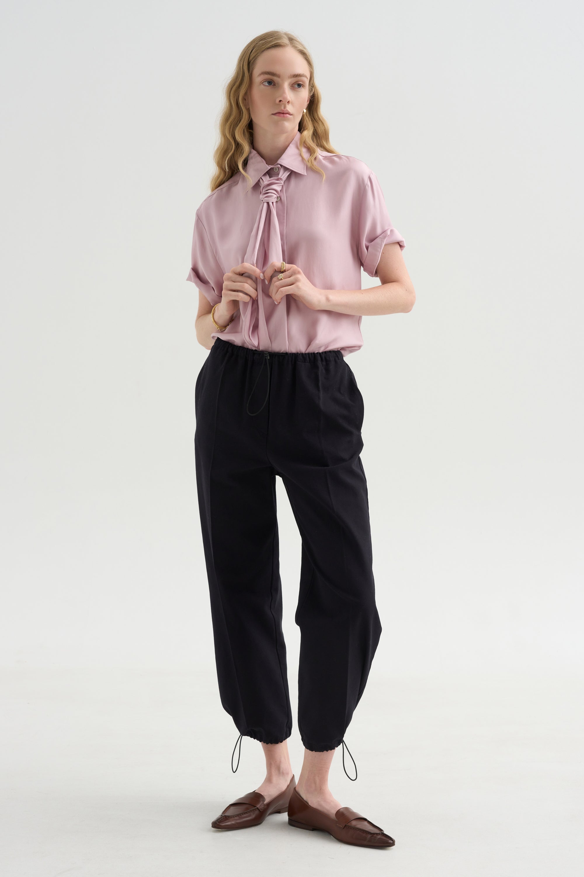 Coulisse Pants, Navy