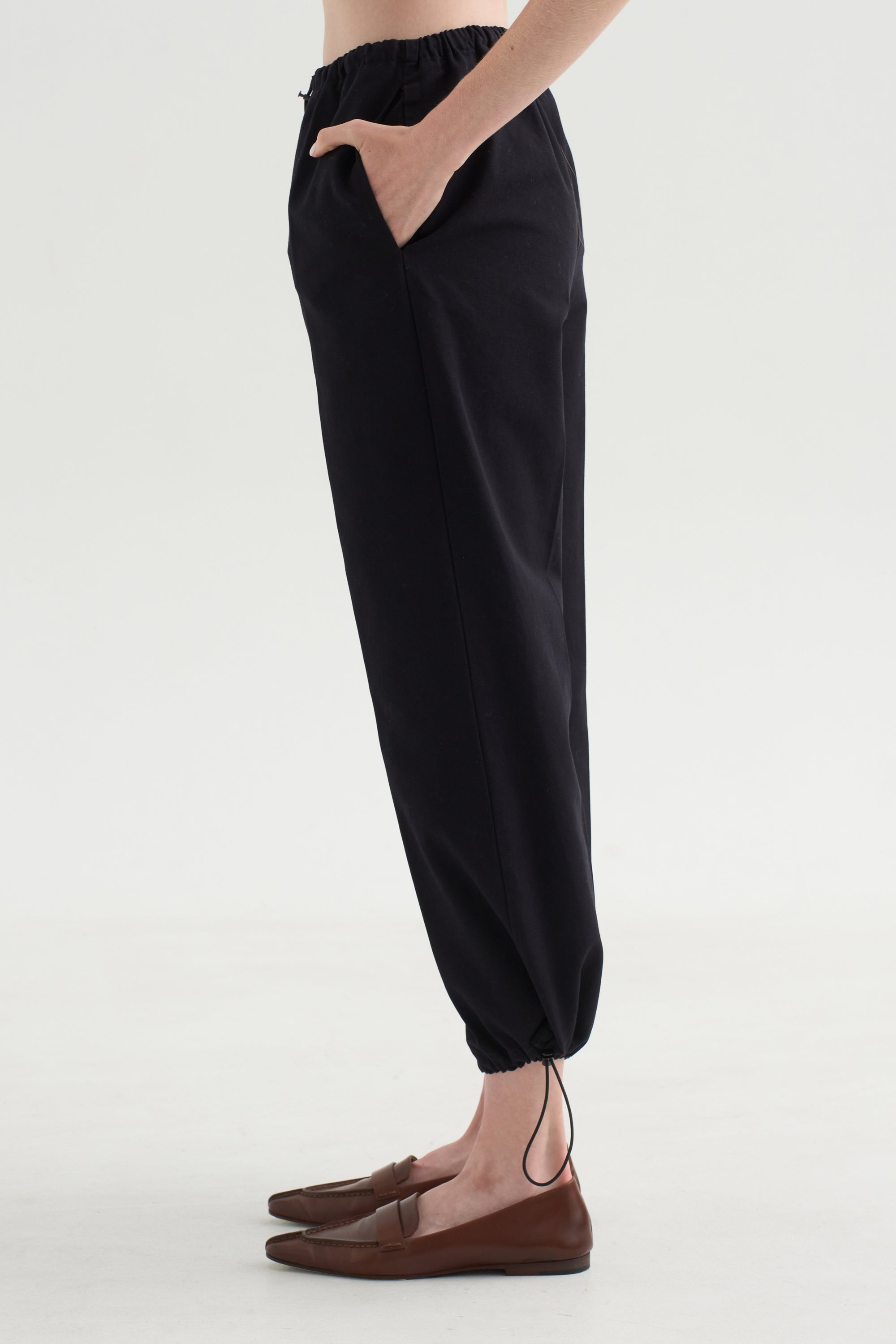 Coulisse Pants, Navy