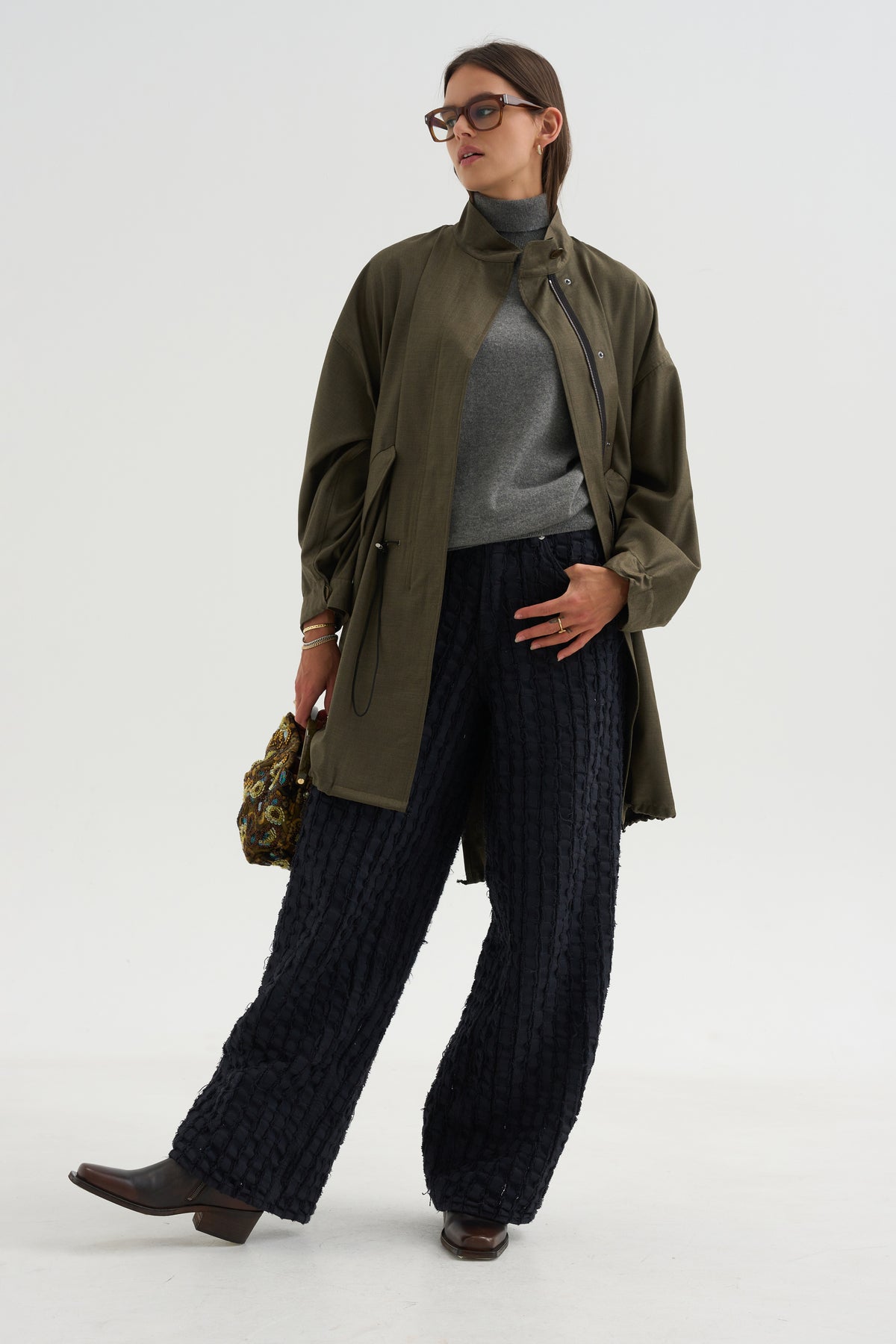 Bethany Bull Stripe, Black