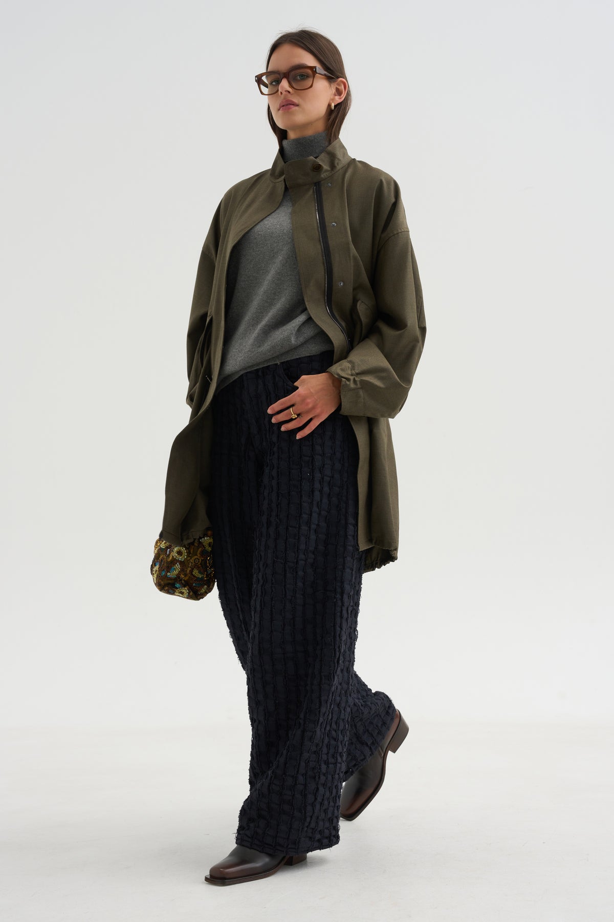 Bethany Bull Stripe, Black
