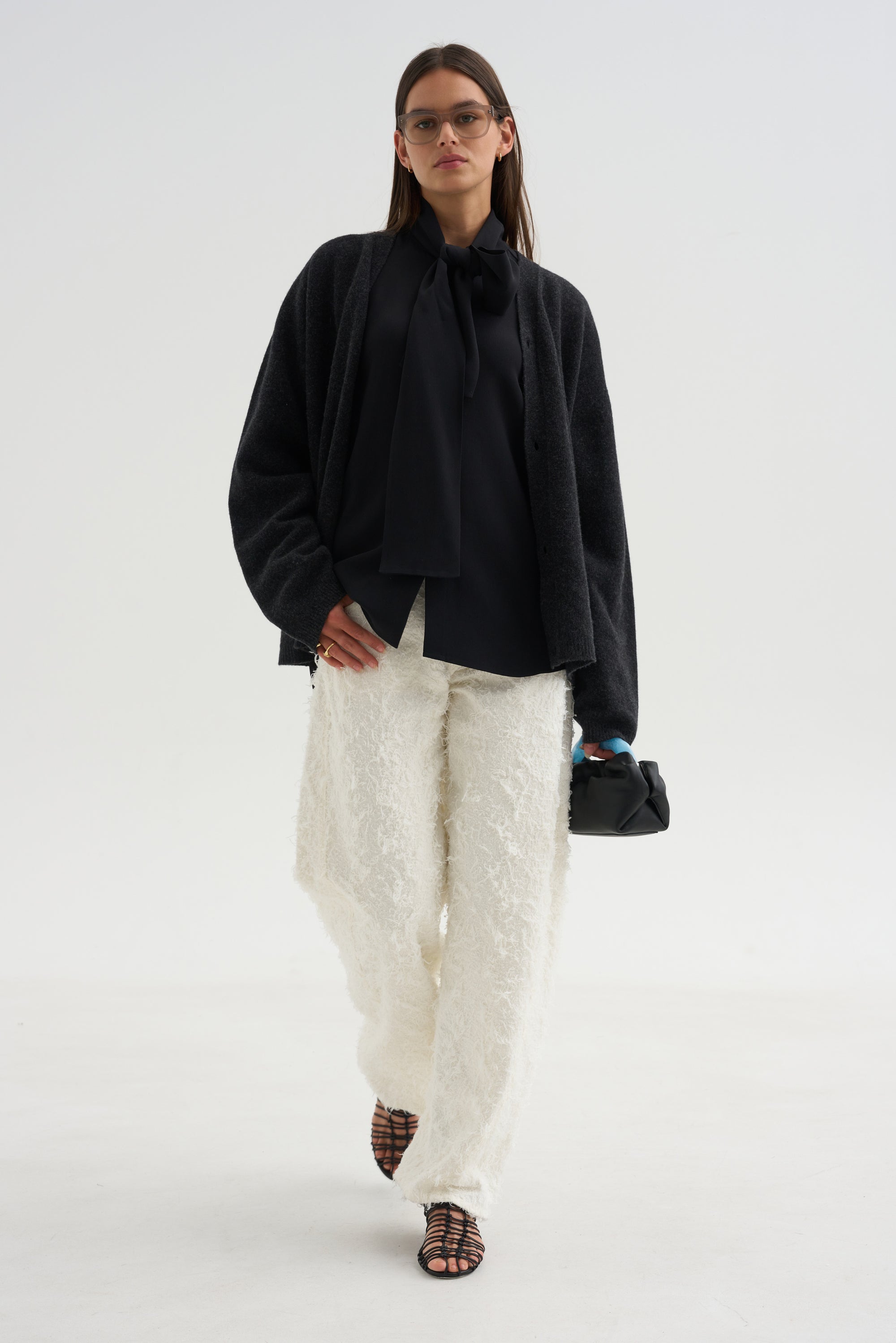 Clyde Double Fur Denim, Off White