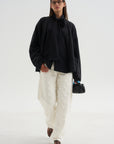 Clyde Double Fur Denim, Off White