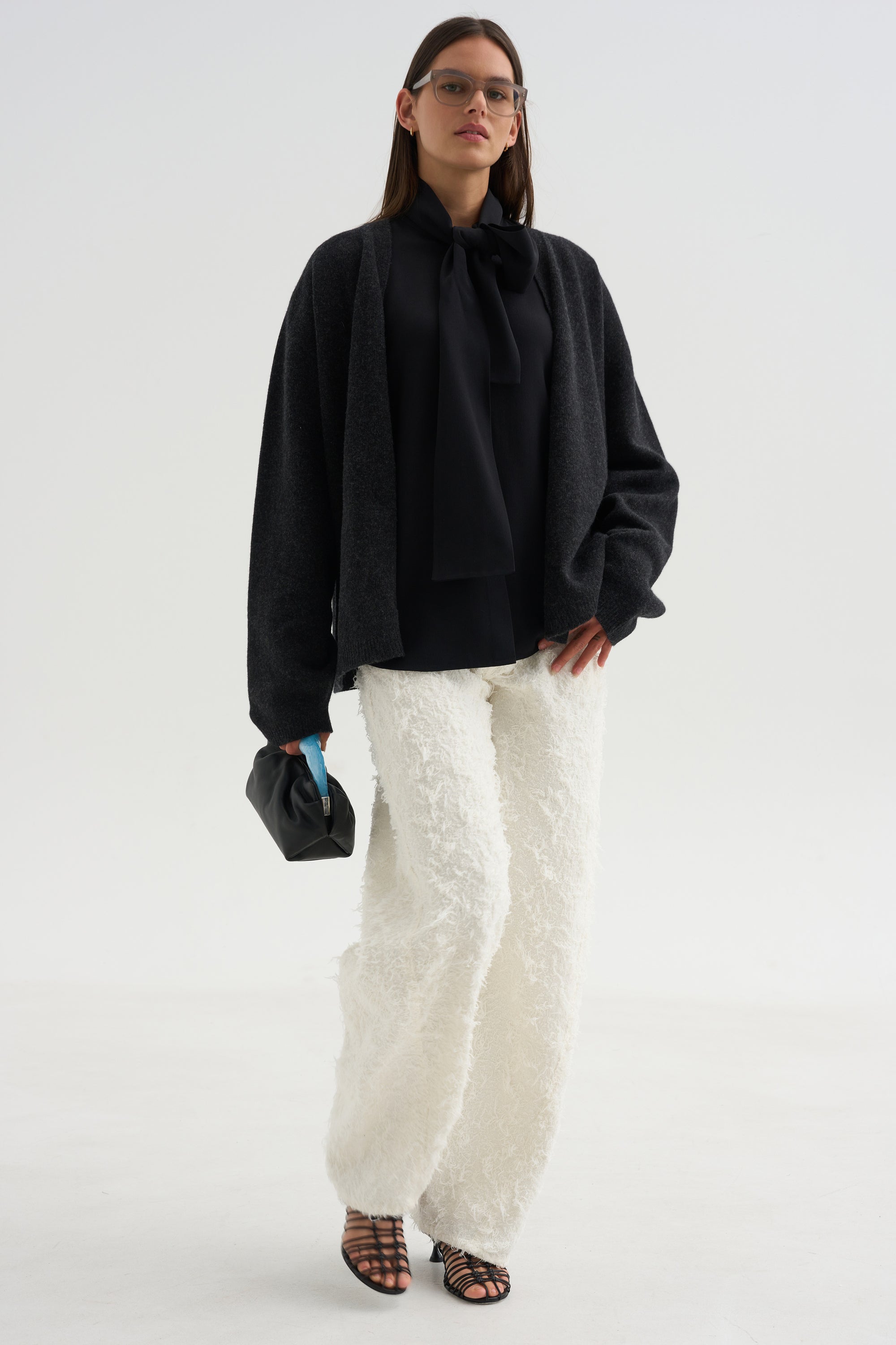 Clyde Double Fur Denim, Off White