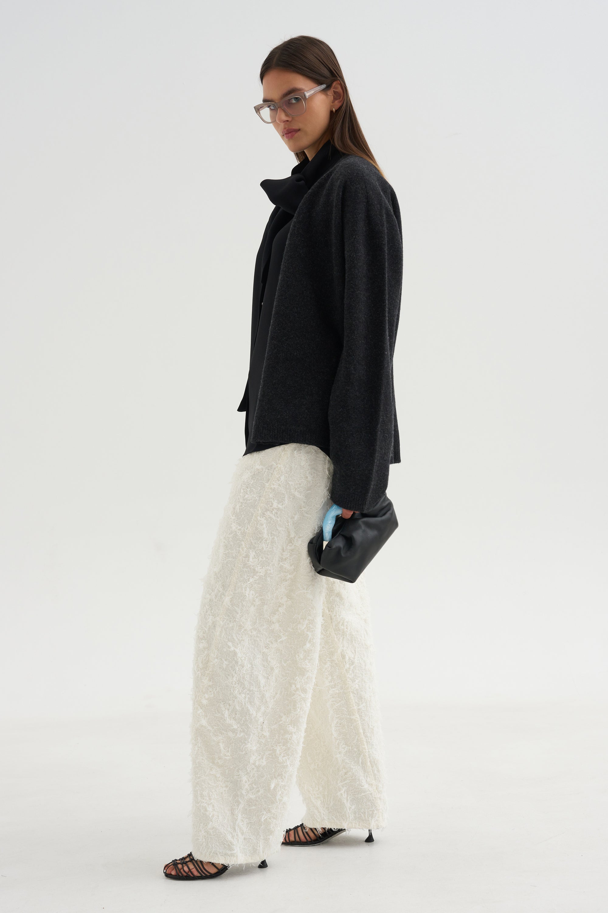 Clyde Double Fur Denim, Off White