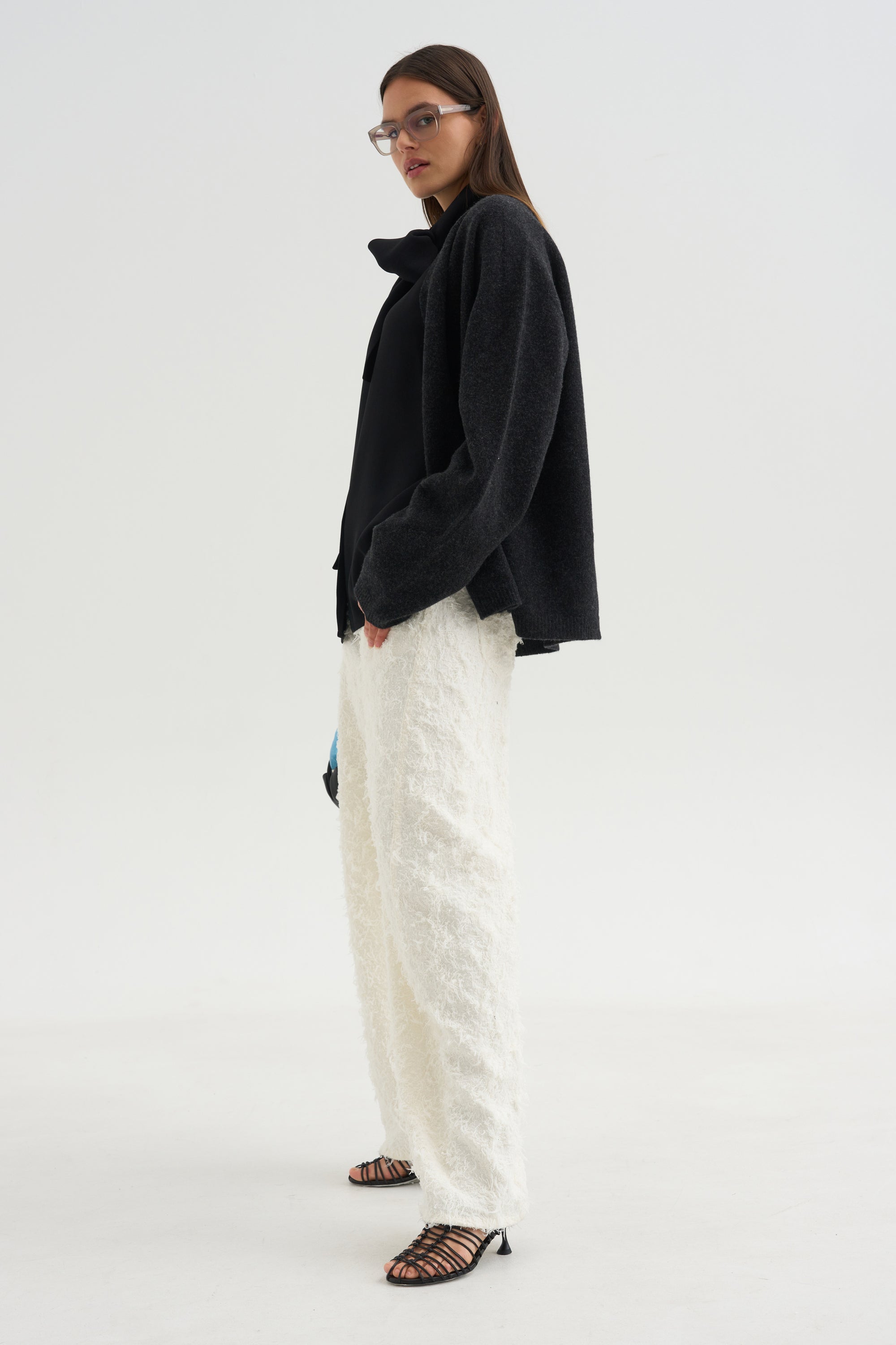 Clyde Double Fur Denim, Off White