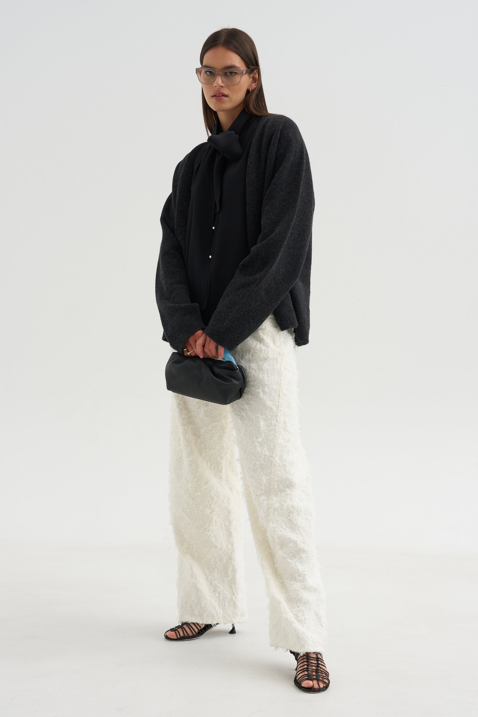 Clyde Double Fur Denim, Off White