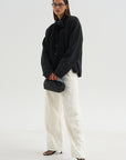 Clyde Double Fur Denim, Off White
