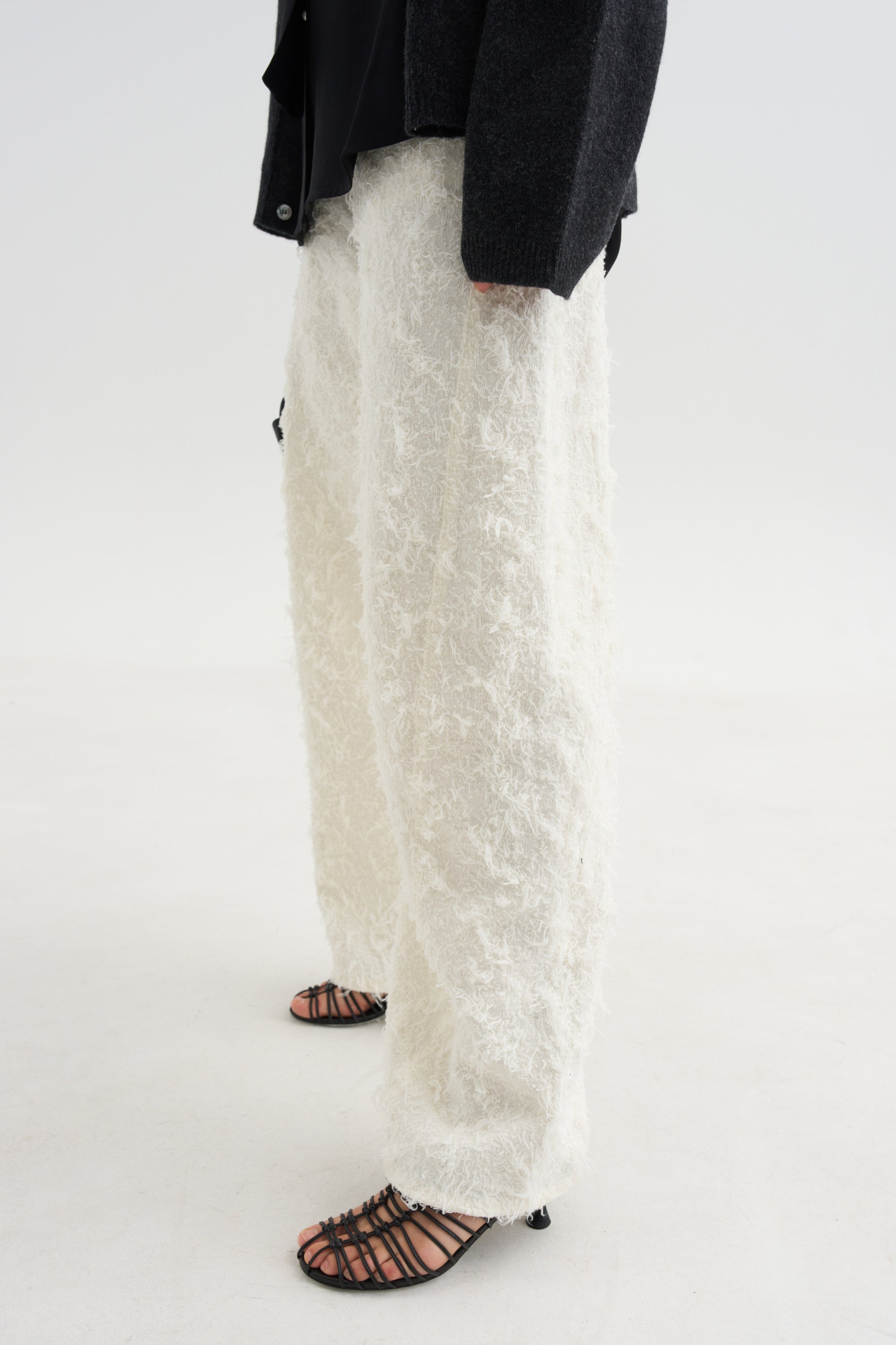 Clyde Double Fur Denim, Off White