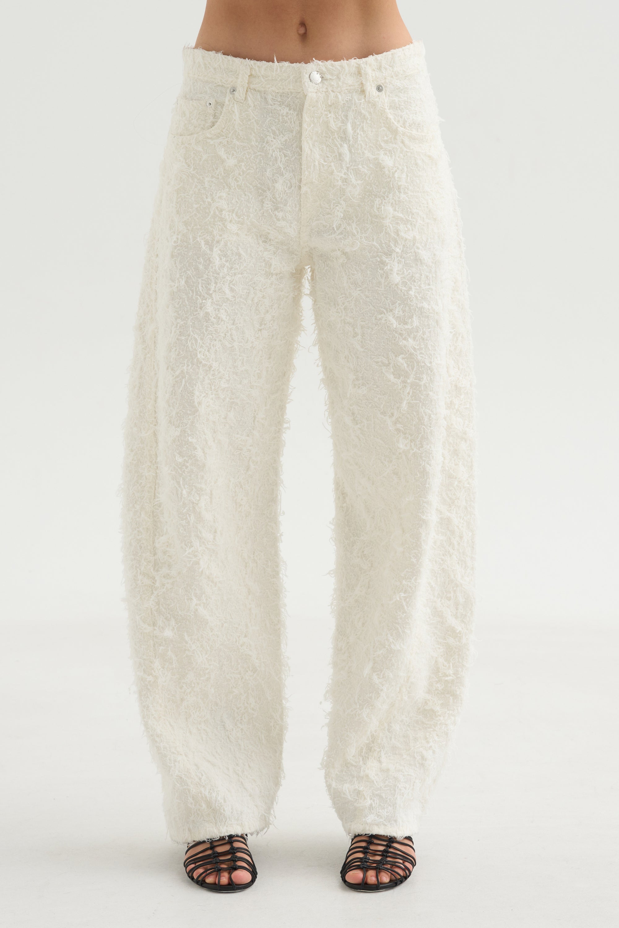 Clyde Double Fur Denim, Off White