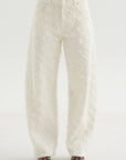 Clyde Double Fur Denim, Off White