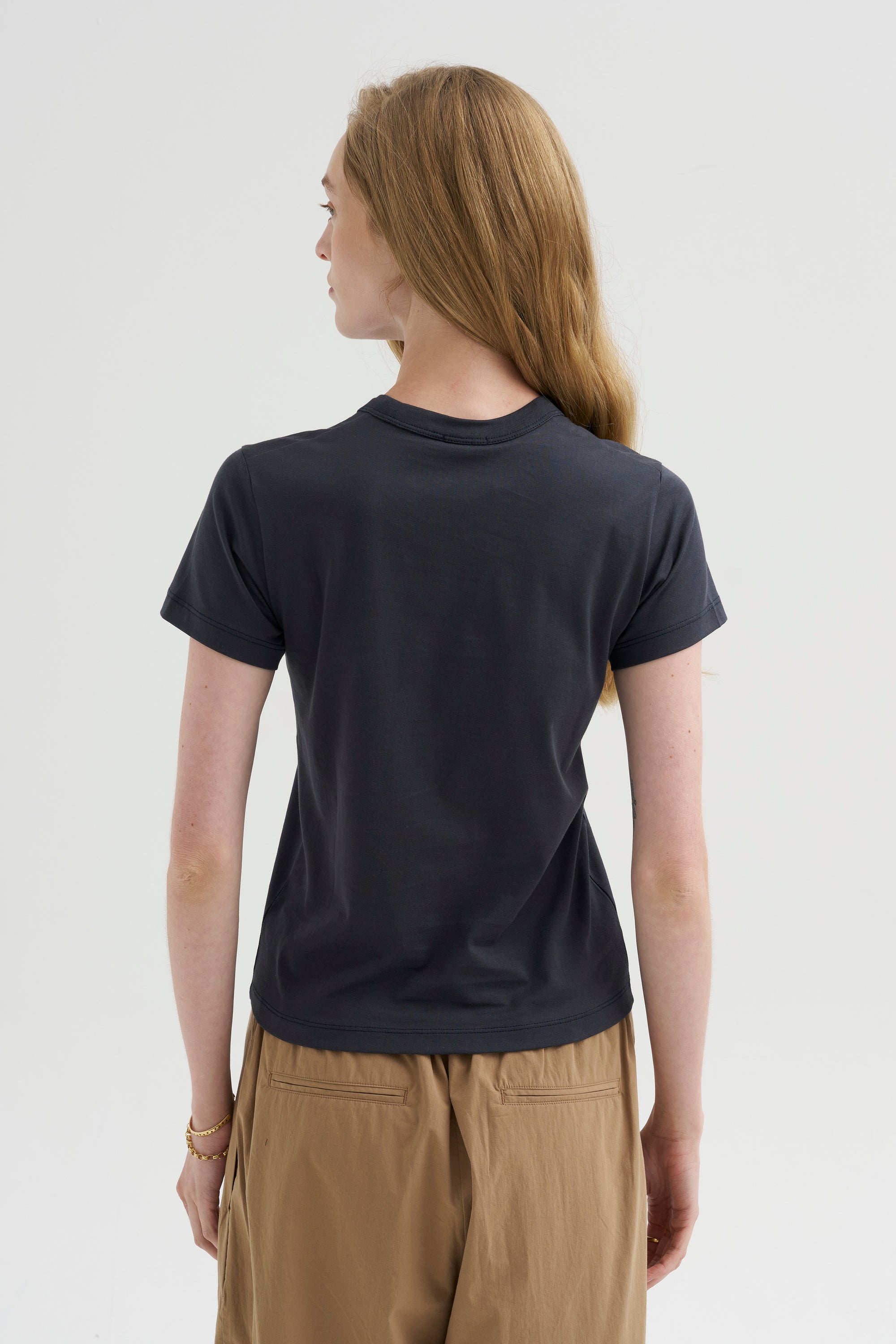 Fitted Tee, Midnight Blue
