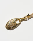 Wishstone Scroll Pendant - Large, Yellow Gold