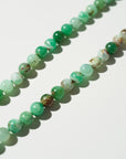 Chrysophase Beads, Yellow Gold