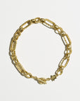 Moa Bracelet - Figaro, Yellow Gold