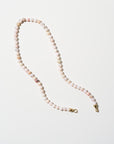 Pink Opal Beads - Small, Yellow Gold