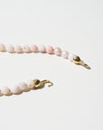 Pink Opal Beads - Small, Yellow Gold