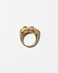 Ooak Tourmaline Ring - Fish, Yellow Gold