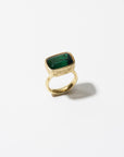 Ooak Tourmaline Ring - Fern, Yellow Gold