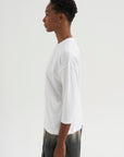 Three-Quarter Sleeve Tee, White