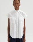Cap Sleeve Top, White