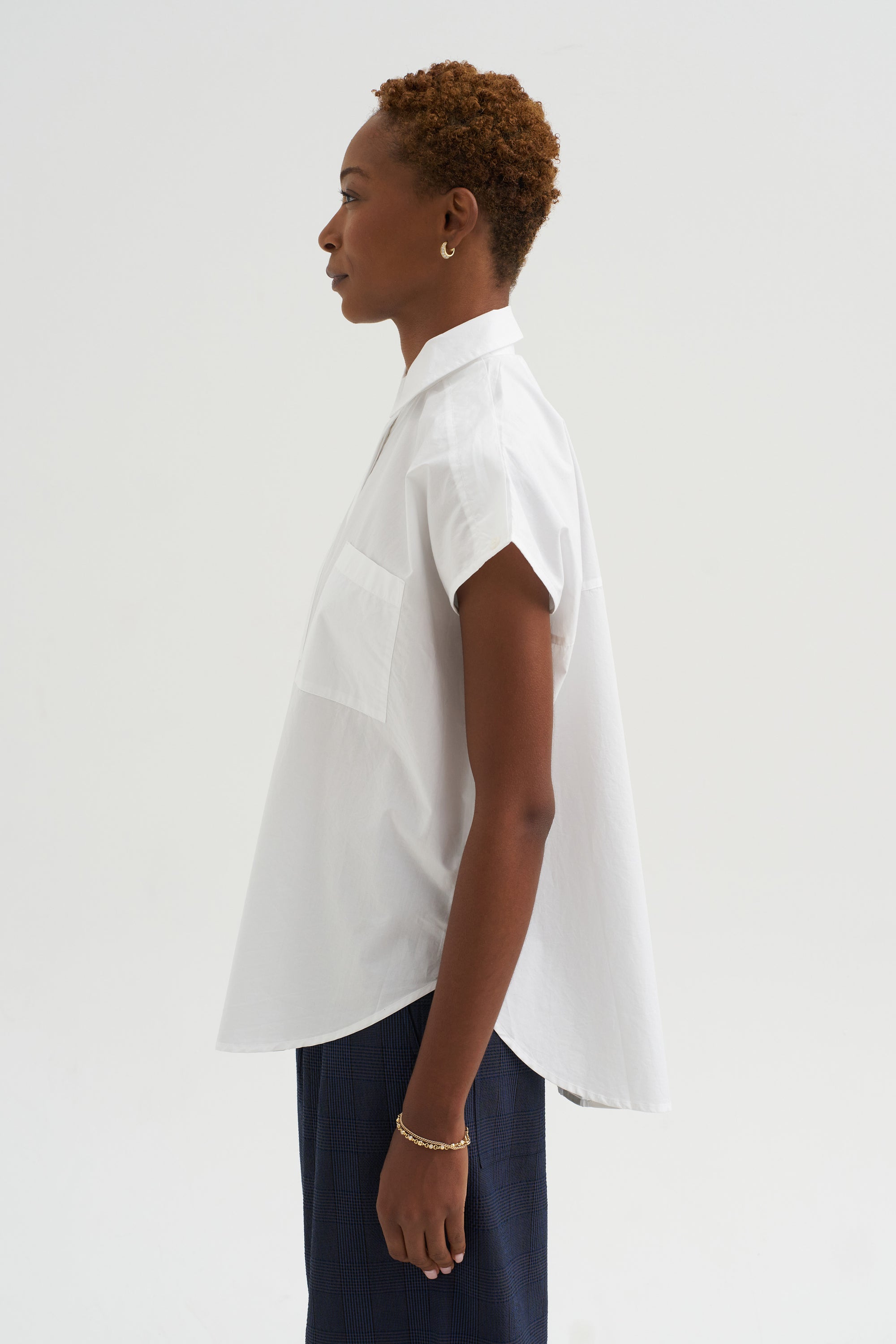 Cap Sleeve Top, White