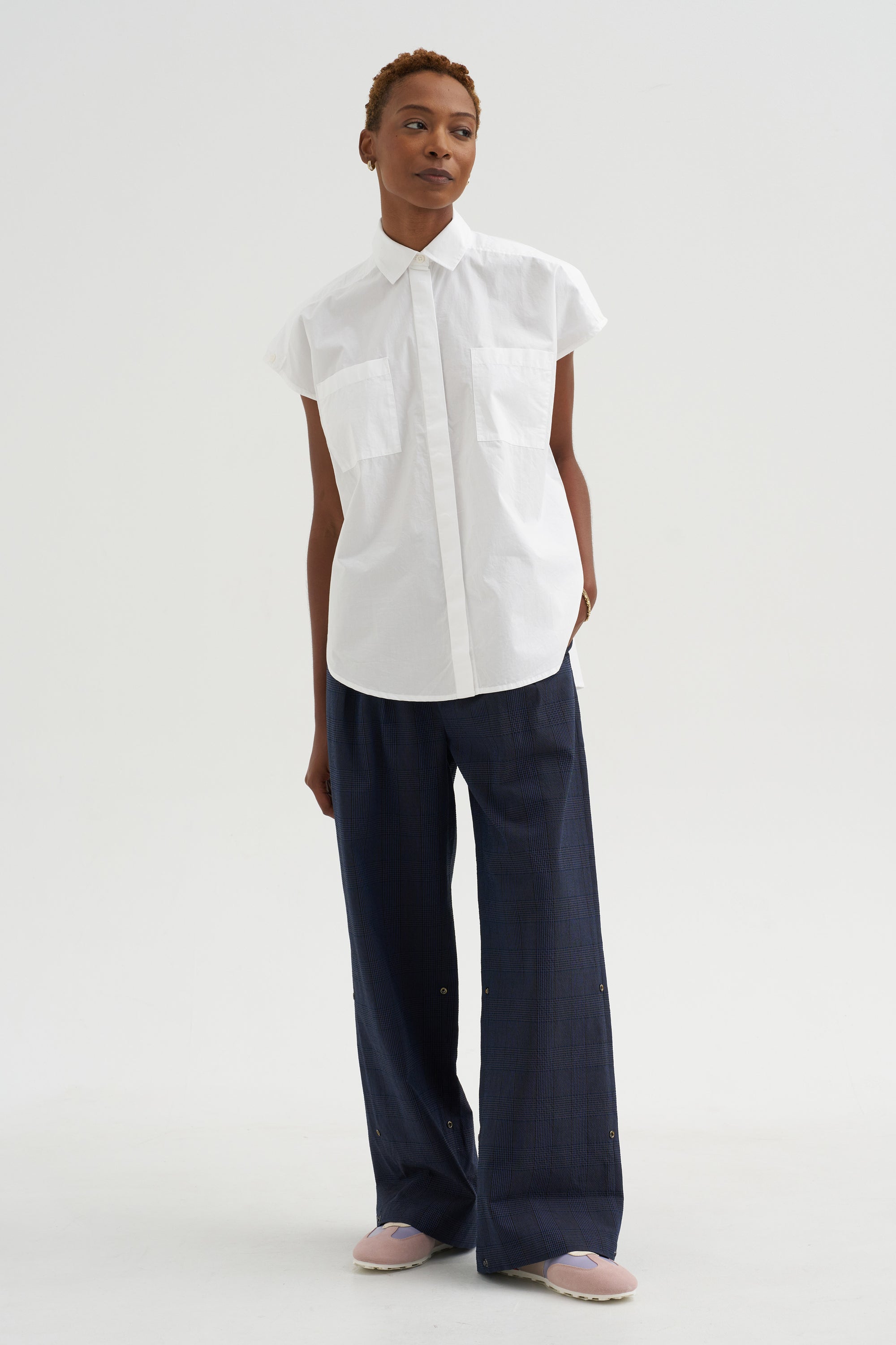 Cap Sleeve Top, White