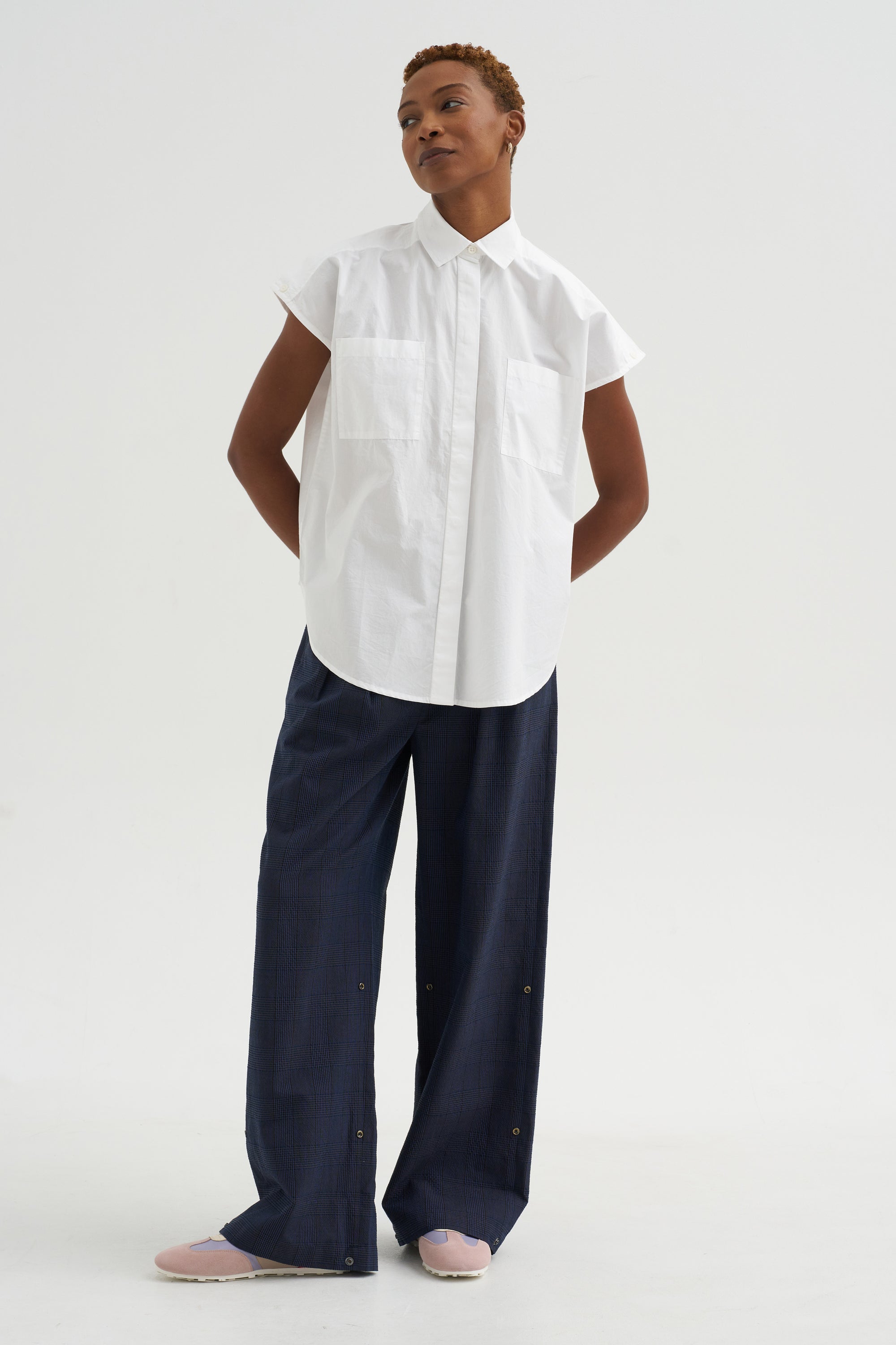 Cap Sleeve Top, White