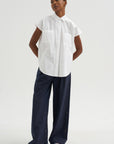 Cap Sleeve Top, White