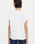 Cap Sleeve T-Shirt, White