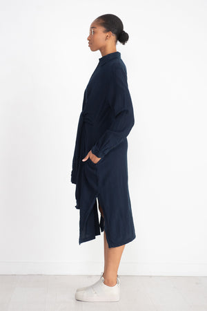 Henrik Vibskov - Mars Shirtdress, Indigo Stripes