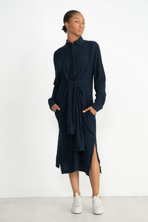 Henrik Vibskov - Mars Shirtdress, Indigo Stripes